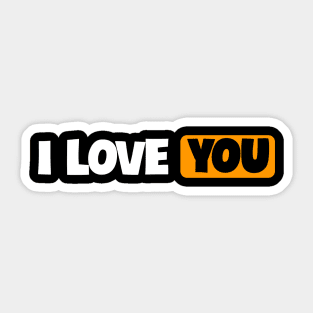 I Love You Aesthetic Sticker